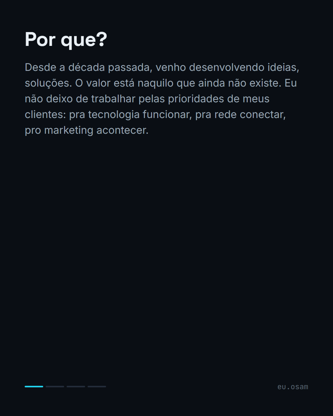 Oi, eu sou o Sam 👋 — slide 2
