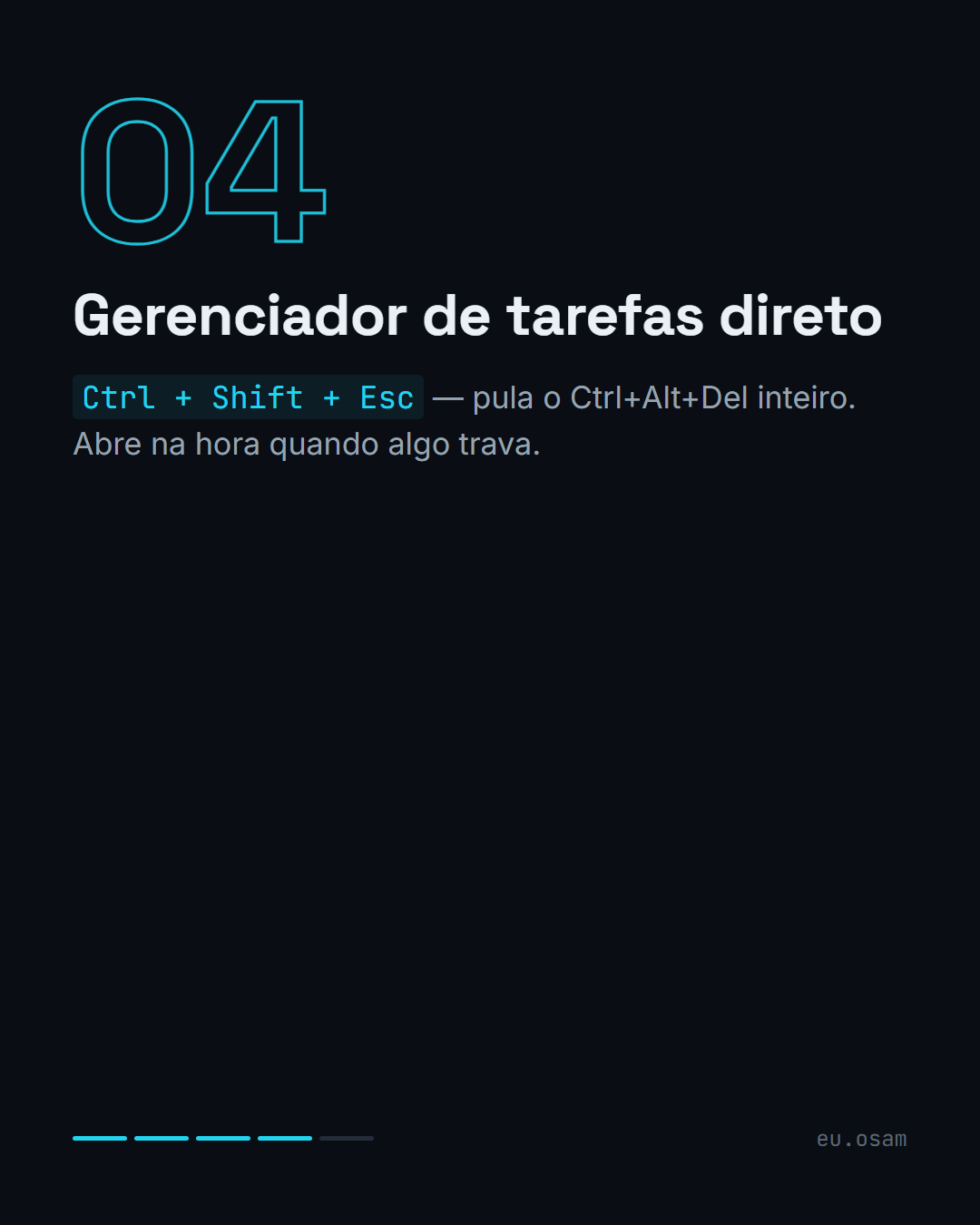 7 atalhos de Windows que vão te poupar horas — slide 5