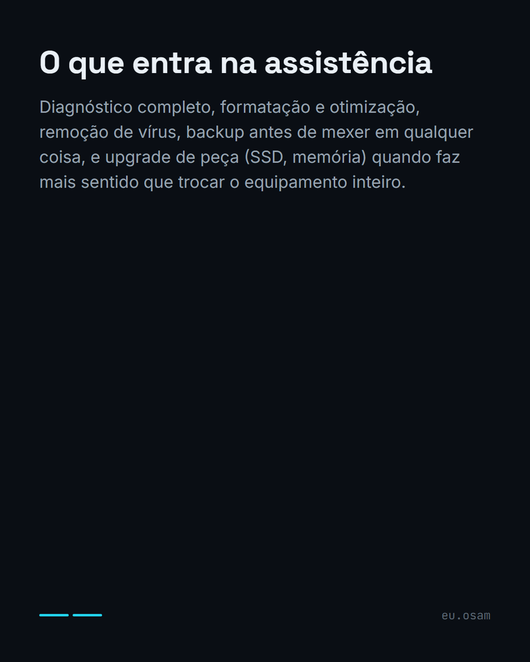 PC lento? Não é hora de trocar, é hora de diagnosticar — slide 3
