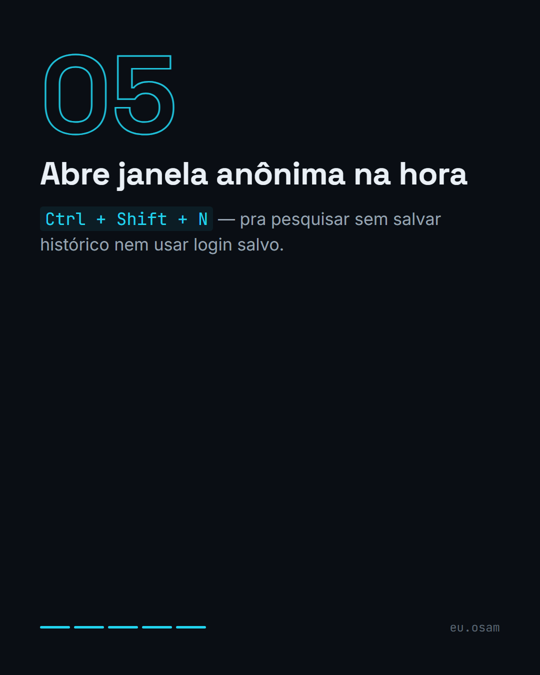 5 atalhos de navegador que economizam cliques todo dia — slide 6